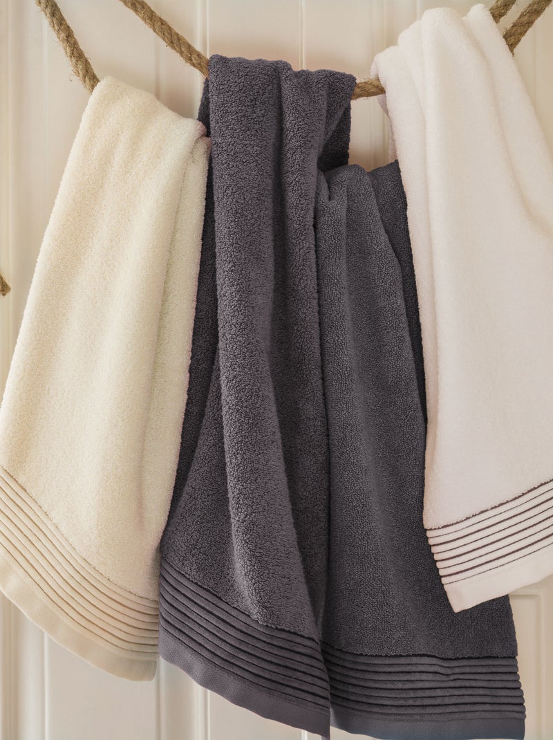 Drap de bain JULIET gris anthracite - Kiabi