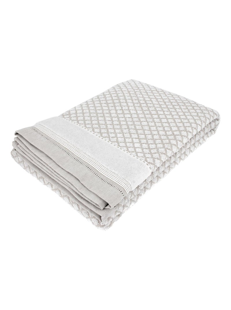 Drap de bain LINEN Blanc - Kiabi