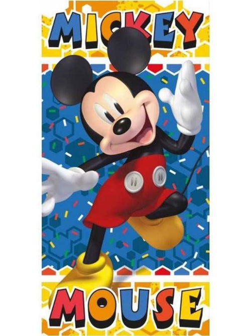 Drap de Bain Mickey Mouse Disney 100% coton 140 x 70 cm - Kiabi