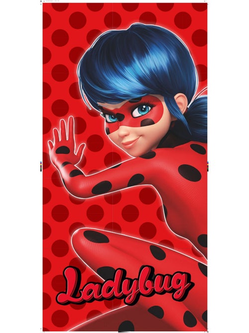 Drap de Bain Miraculous Ladybug 100% coton - 70x140 cm - Kiabi