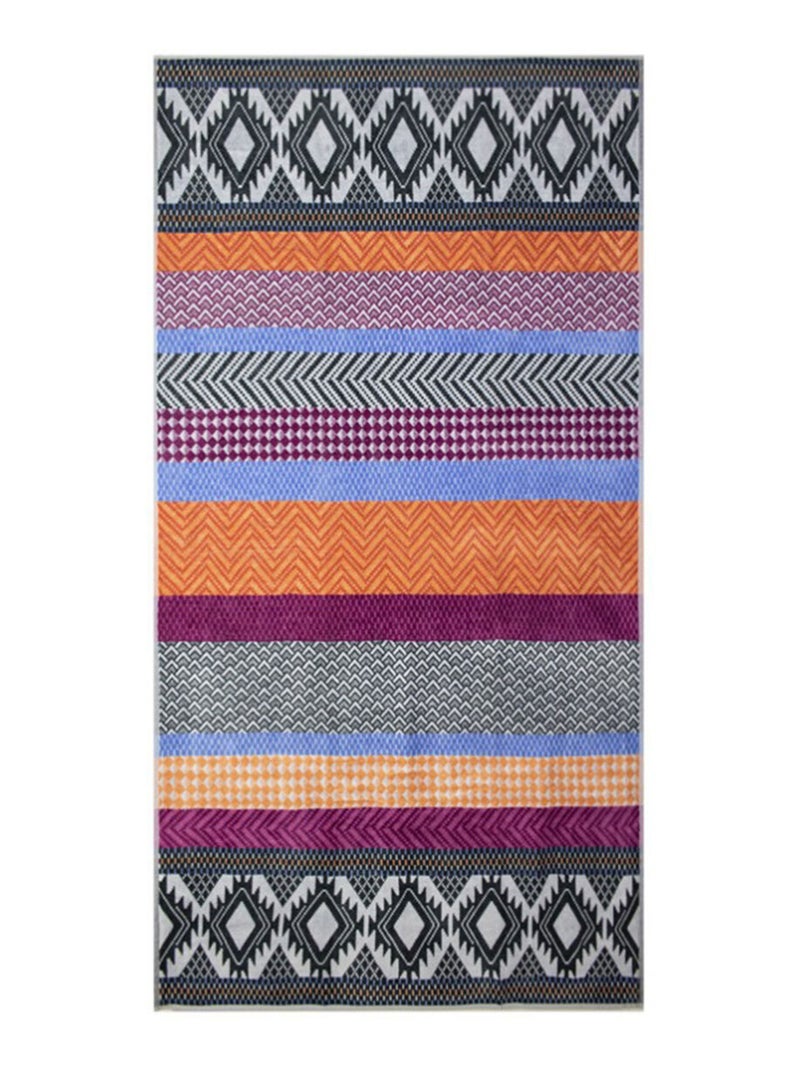 Drap de bain mosaïques Multicolore - Kiabi