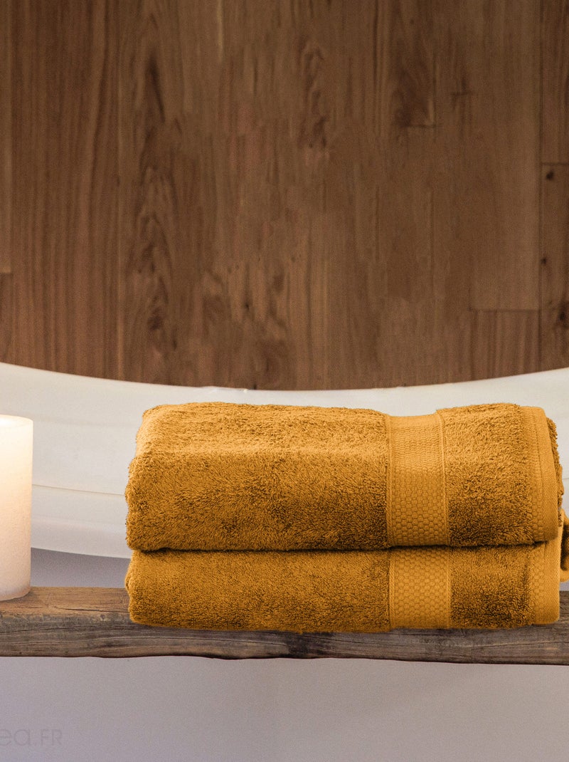 Drap de bain NAÏA Jaune or - Kiabi