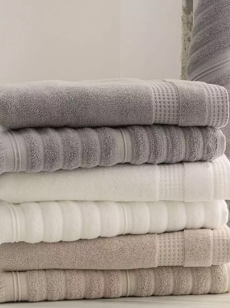 Drap de bain NATURAL Gris moyen - Kiabi