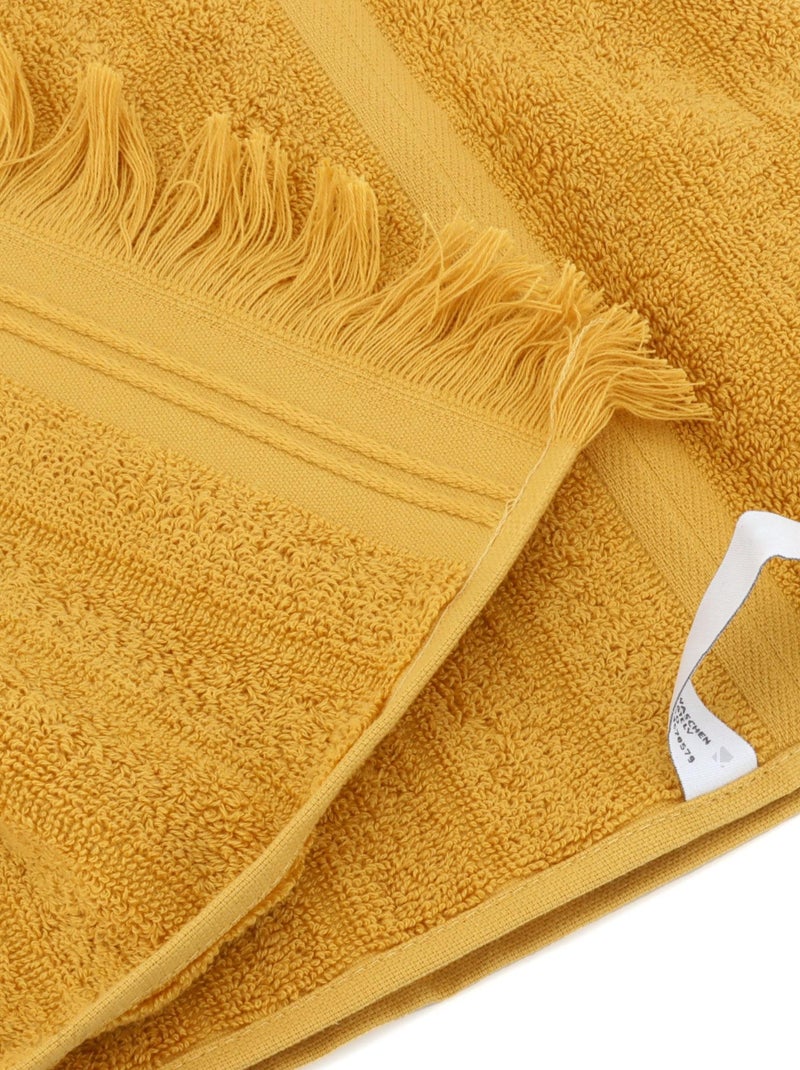 Drap de bain NATURAL STRIPES Jaune or - Kiabi