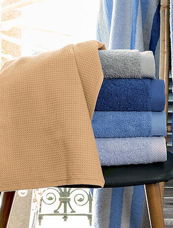 Drap de bain nid d'abeille PURE WAFFLE