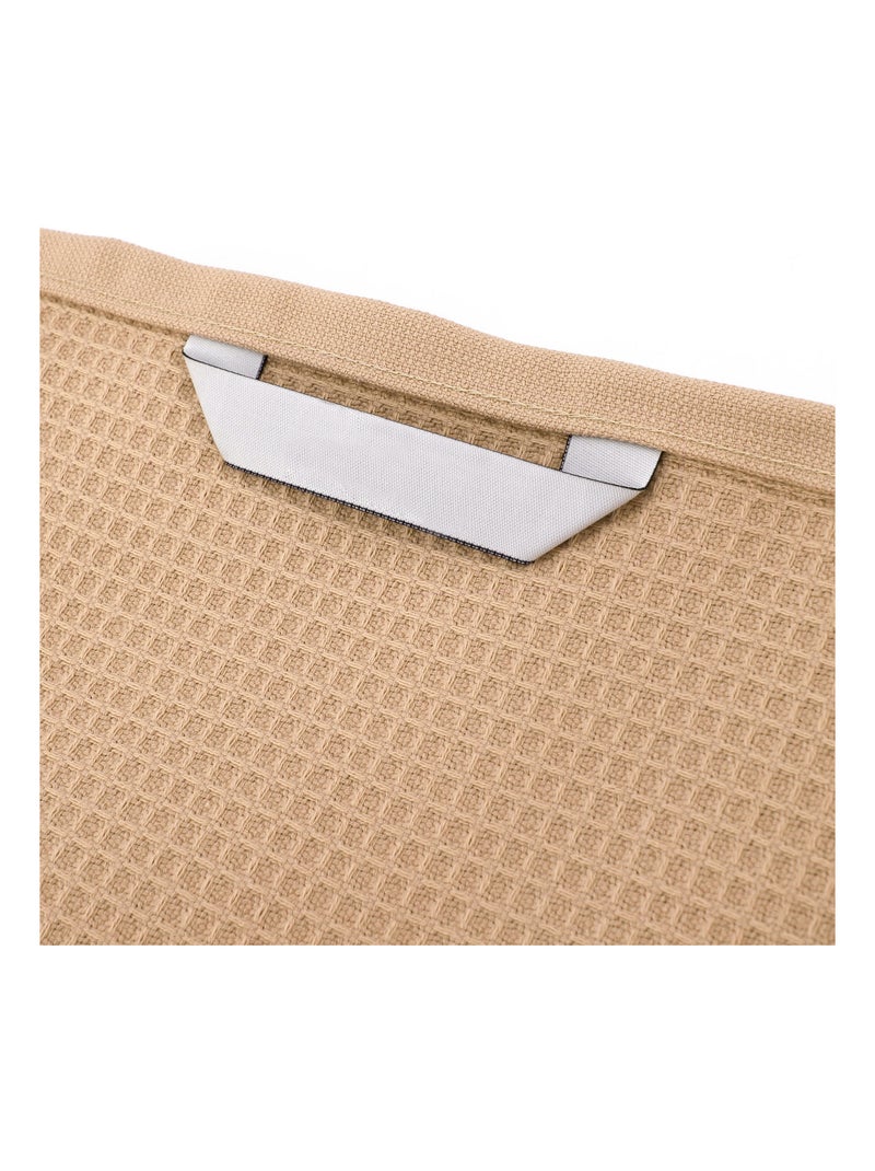 Drap de bain nid d'abeille PURE WAFFLE Beige - Kiabi