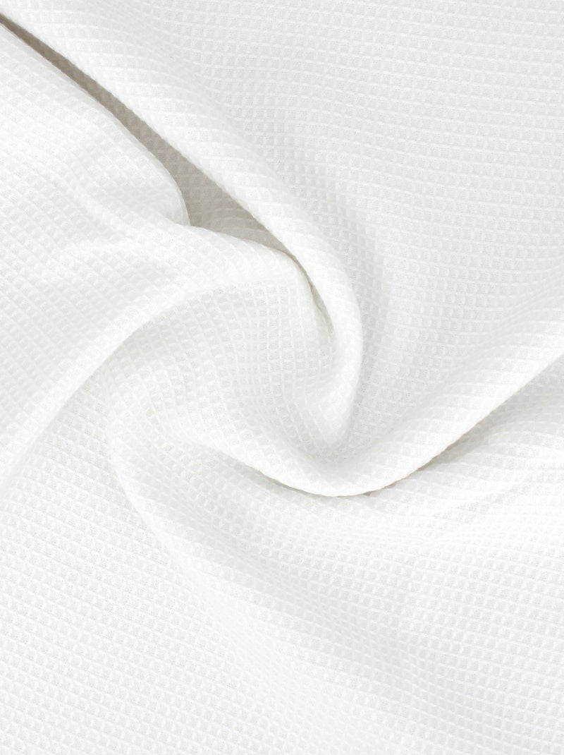Drap de bain nid d'abeille PURE WAFFLE Blanc - Kiabi