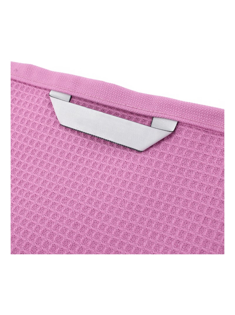 Drap de bain nid d'abeille PURE WAFFLE Rose parme - Kiabi