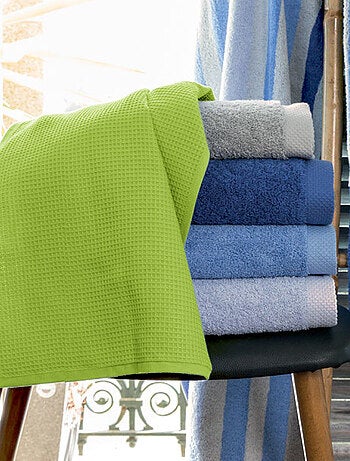 Drap de bain nid d'abeille PURE WAFFLE