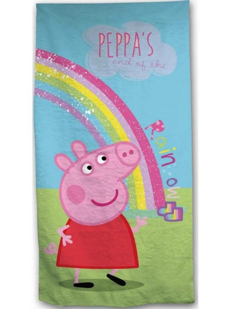 Drap de Bain Peppa Pig Serviette Plage Piscine Multicolore - Kiabi