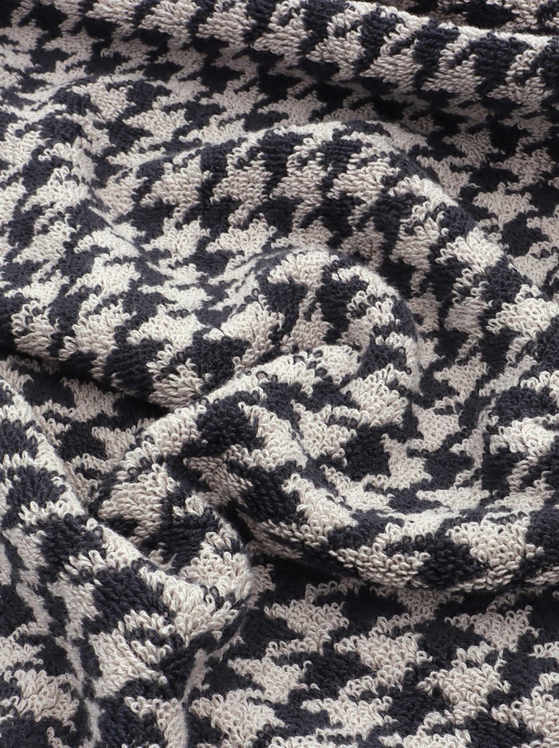 Drap de bain PIED-DE-POULE Gris - Kiabi