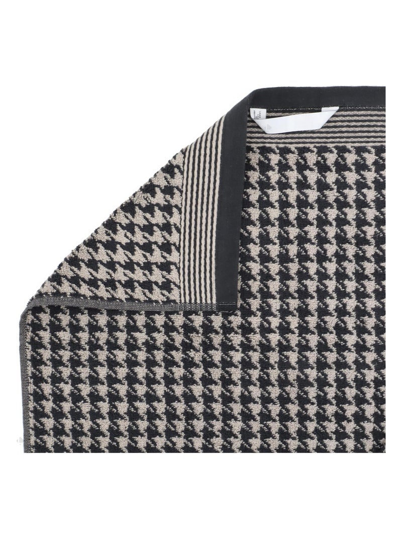 Drap de bain PIED-DE-POULE Gris - Kiabi