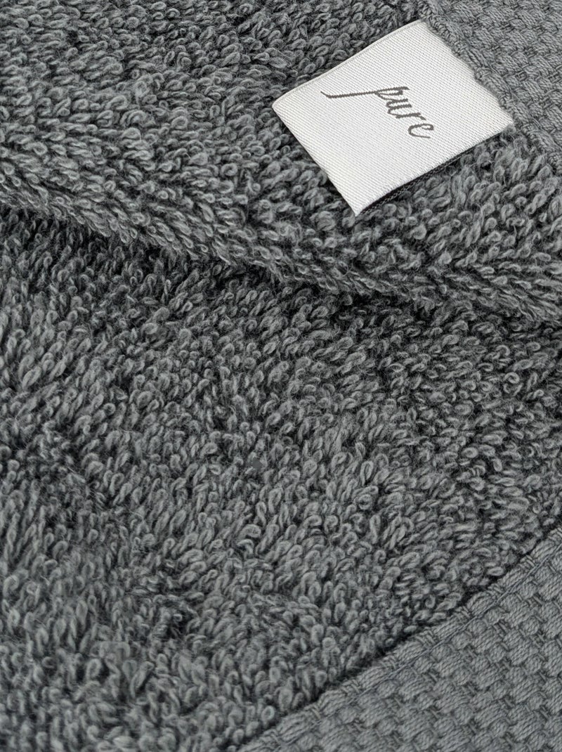 Drap de bain PURE gris anthracite - Kiabi