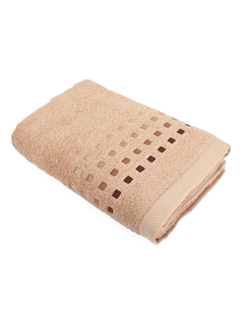 Drap de bain PURE SQUARES Beige - Kiabi