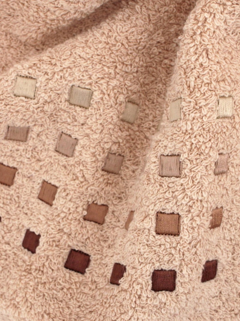 Drap de bain PURE SQUARES Beige - Kiabi