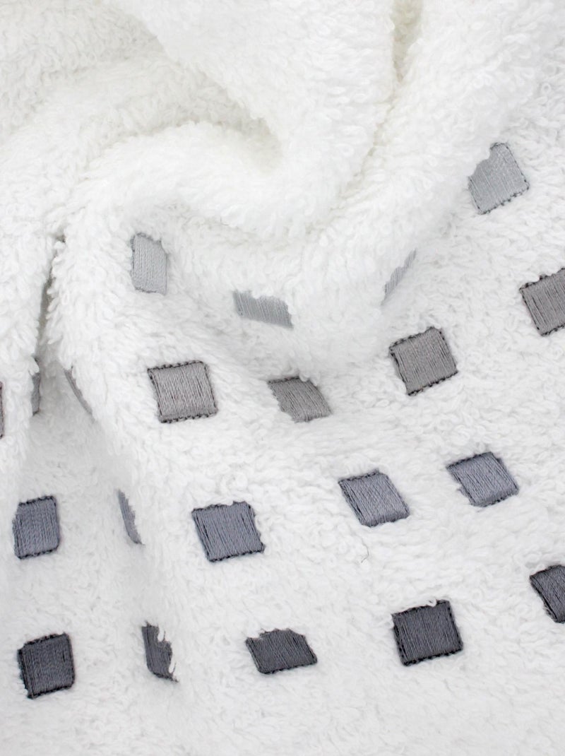 Drap de bain PURE SQUARES Blanc - Kiabi