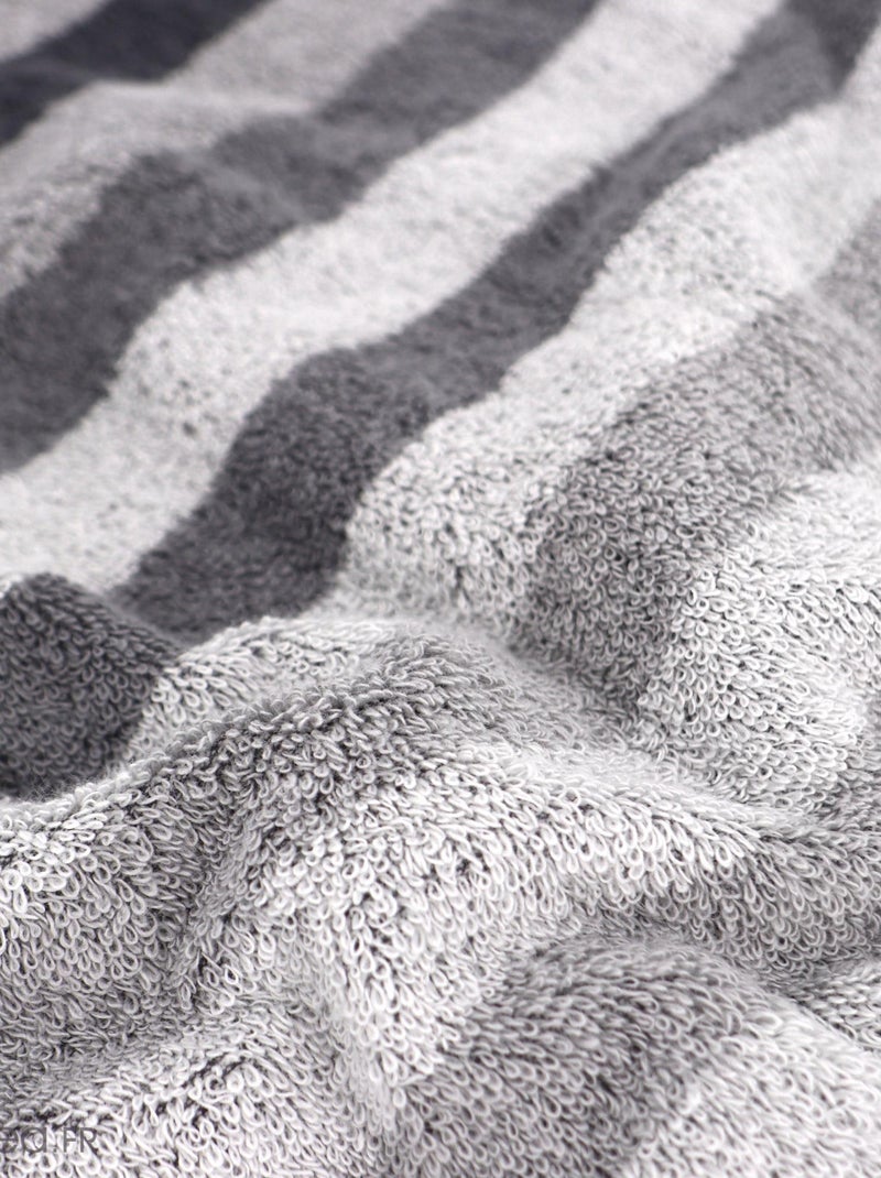 Drap de bain PURE STRIPES gris anthracite - Kiabi