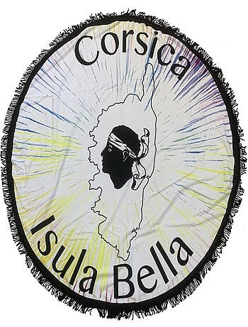 Drap de bain rond corse