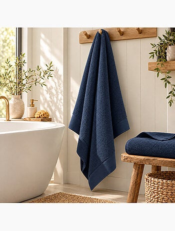 Drap de bain softy – éponge zero twist 100% coton peigné 600 g/m²