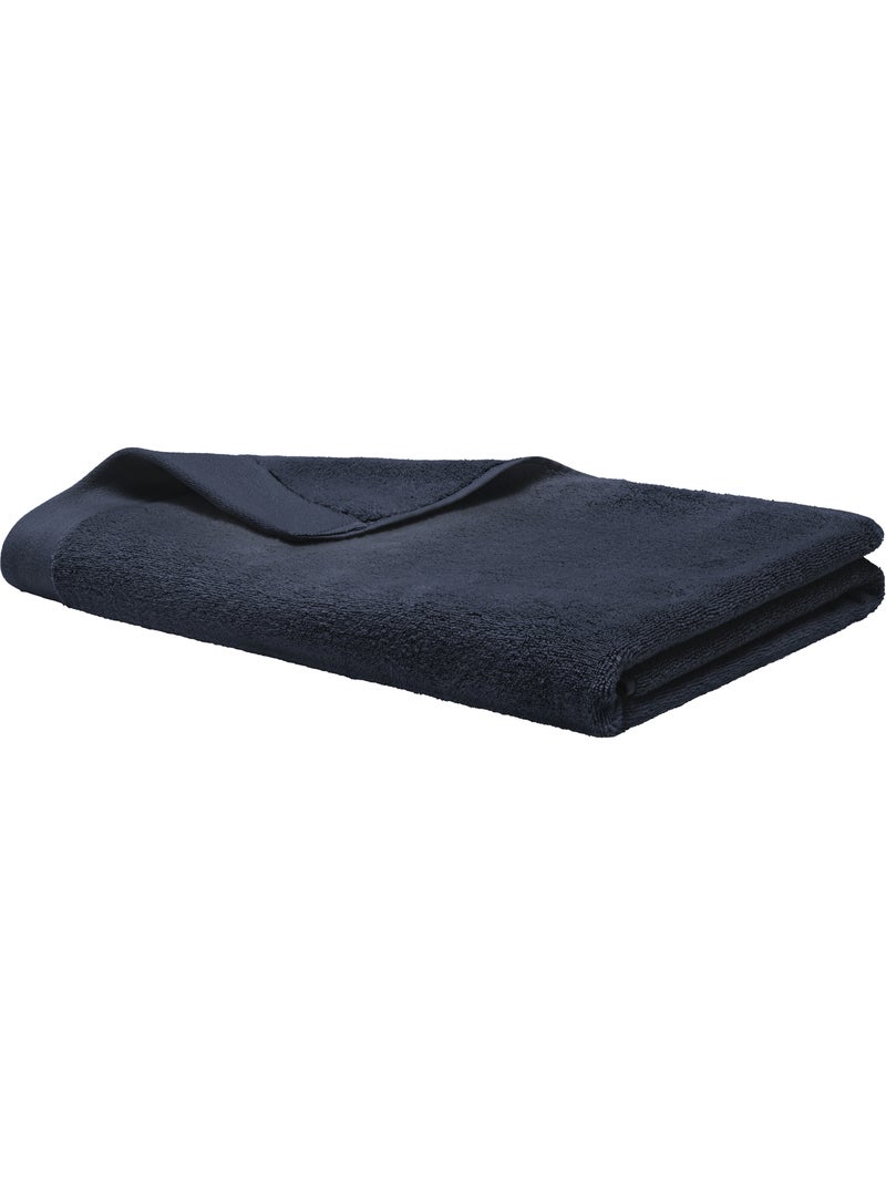 Drap de bain softy – éponge zero twist 100% coton peigné 600 g/m² Bleu marine - Kiabi