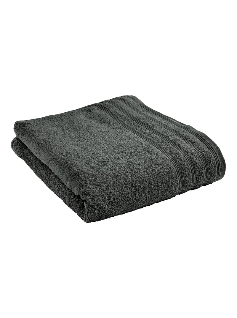 Drap de bain "Spa" 90 x 150 cm / 400 gr/m² - "Spa" Ardoise - Drap de bain 90 x 150 cm Gris foncé - Kiabi
