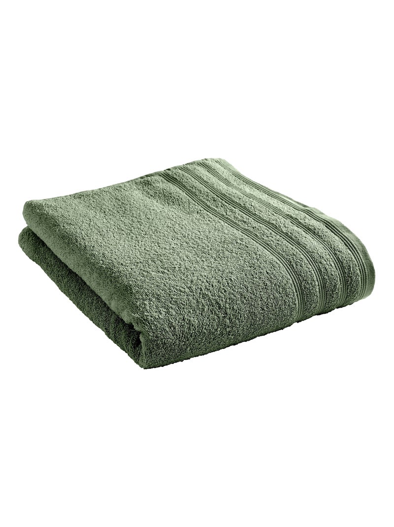 Drap de bain "Spa" 90 x 150 cm / 400 gr/m² - "Spa" Romarin - Drap de bain 90 x 150 cm Vert foncé - Kiabi