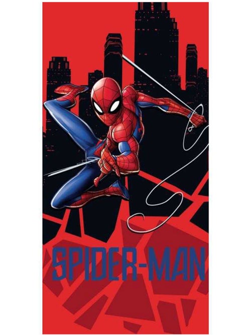 Drap de bain 'Spider-Man' – Building Coton – Spiderman - Kiabi