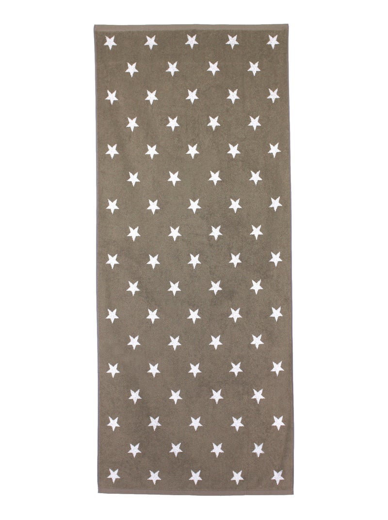 Drap de bain STARS Marron - Kiabi