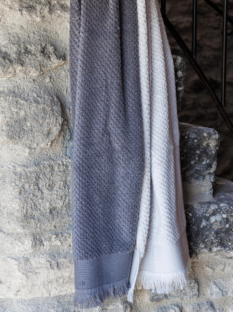 Drap de bain TETHYS gris anthracite - Kiabi