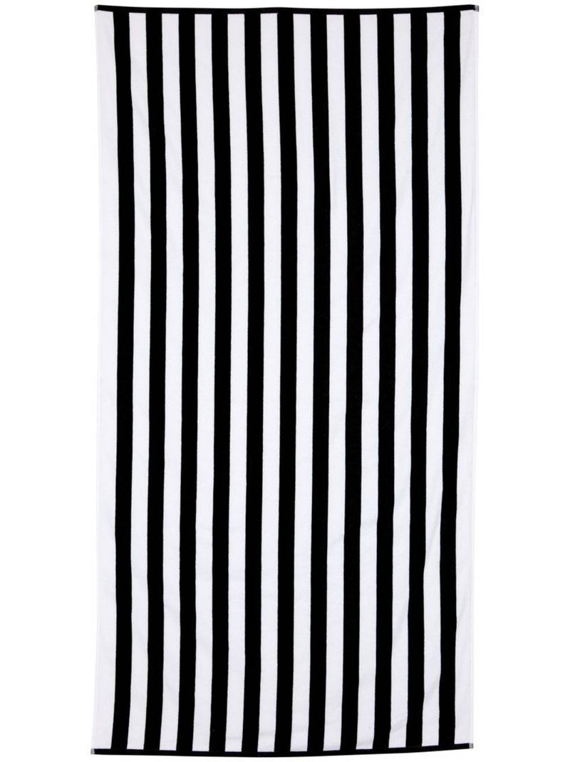 Drap de bain the palm resort en coton the palm resort Noir Blanc - Kiabi