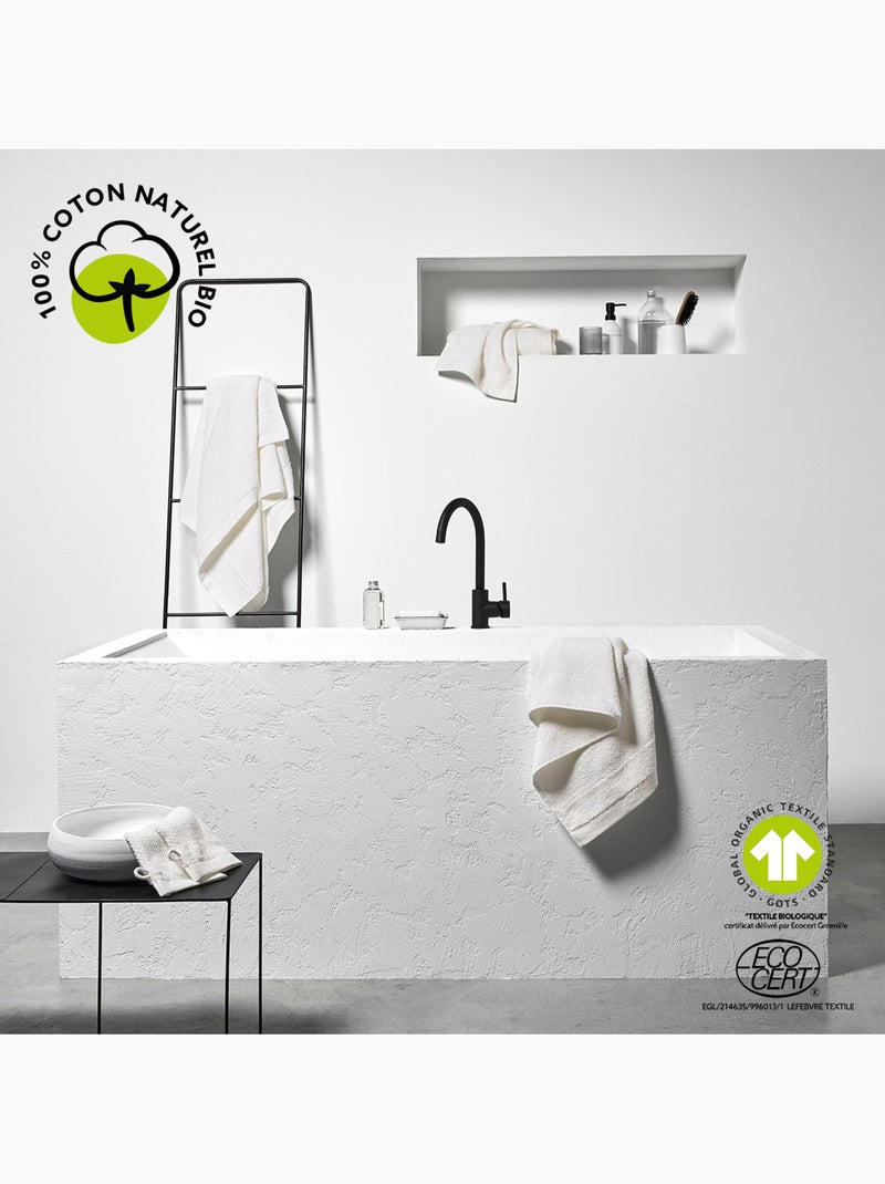 Drap de bain uni BIO ORGANIC Blanc - Kiabi