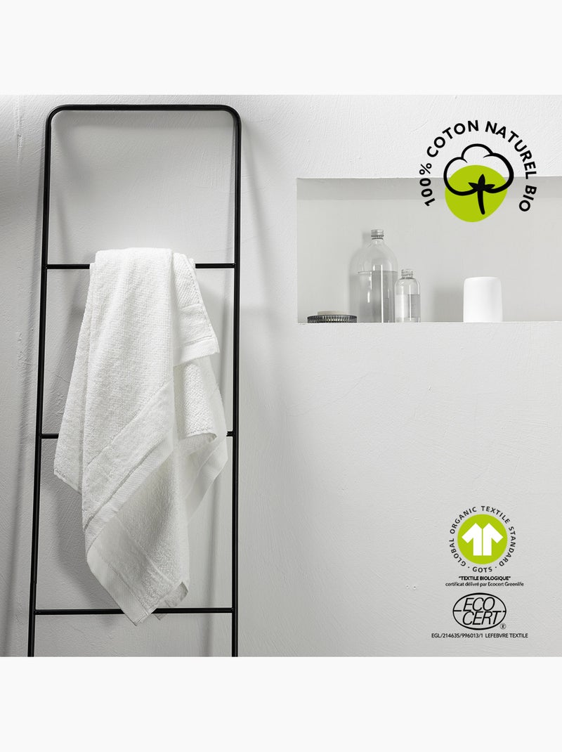Drap de bain uni BIO ORGANIC Blanc - Kiabi