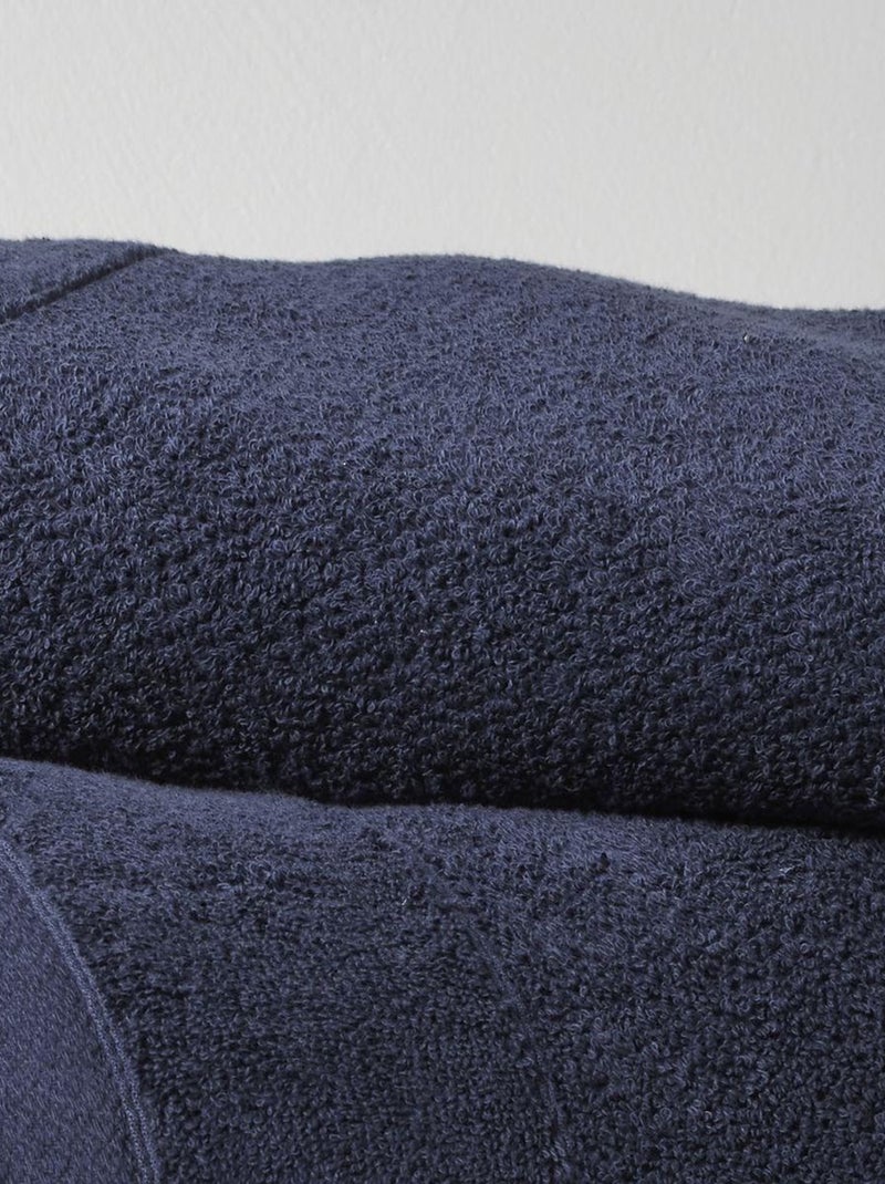Drap de bain uni BIO ORGANIC Bleu marine - Kiabi