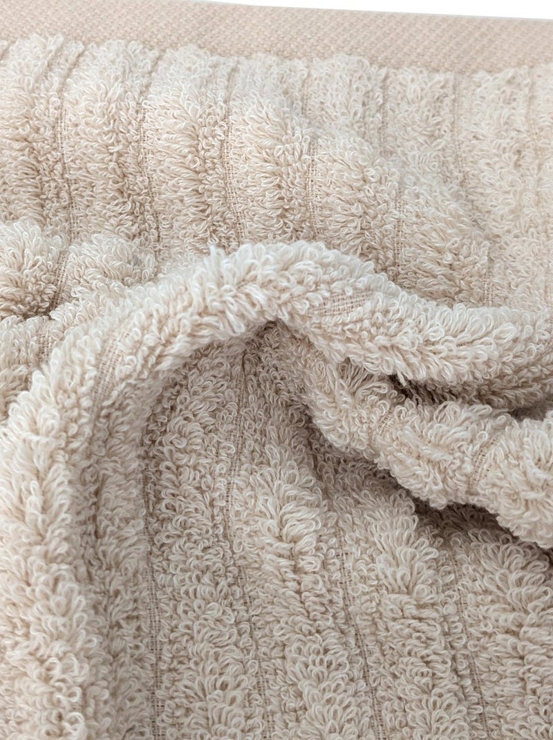 Drap de bain uni coton  SPECTRE Beige - Kiabi