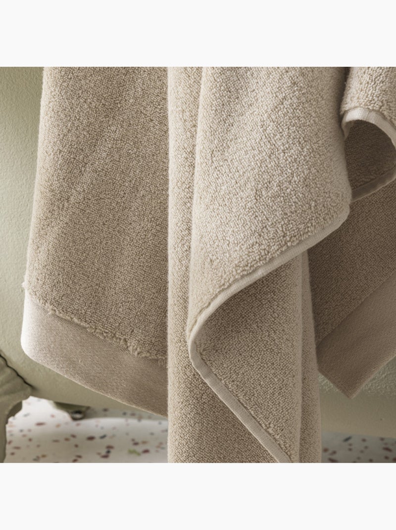 Drap de douche - coton pur - 100% coton Beige - Kiabi