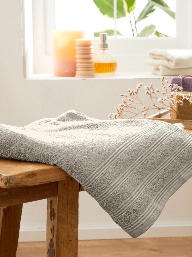 Drap de douche - Coton Pur - 100% Coton Beige sable - Kiabi