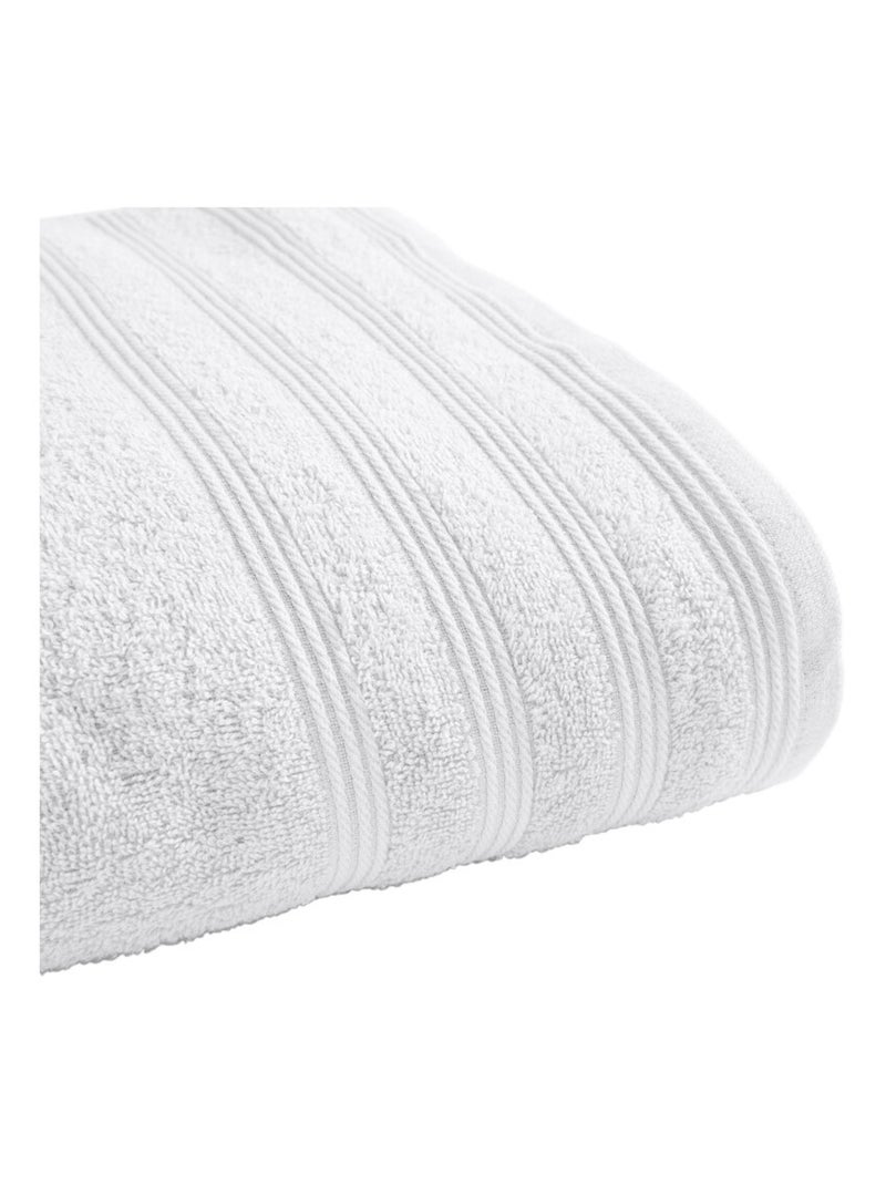 Drap de douche - Coton Pur - 100% Coton Blanc - Kiabi