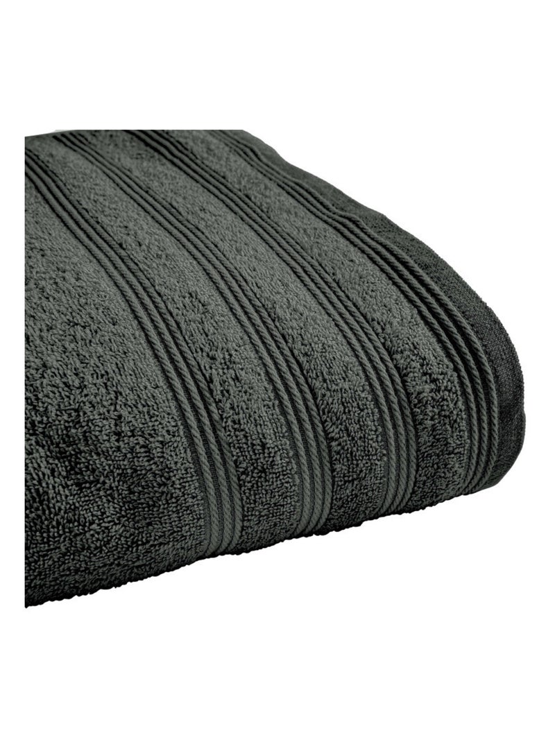 Drap de douche - Coton Pur - 100% Coton Bleu ardoise - Kiabi
