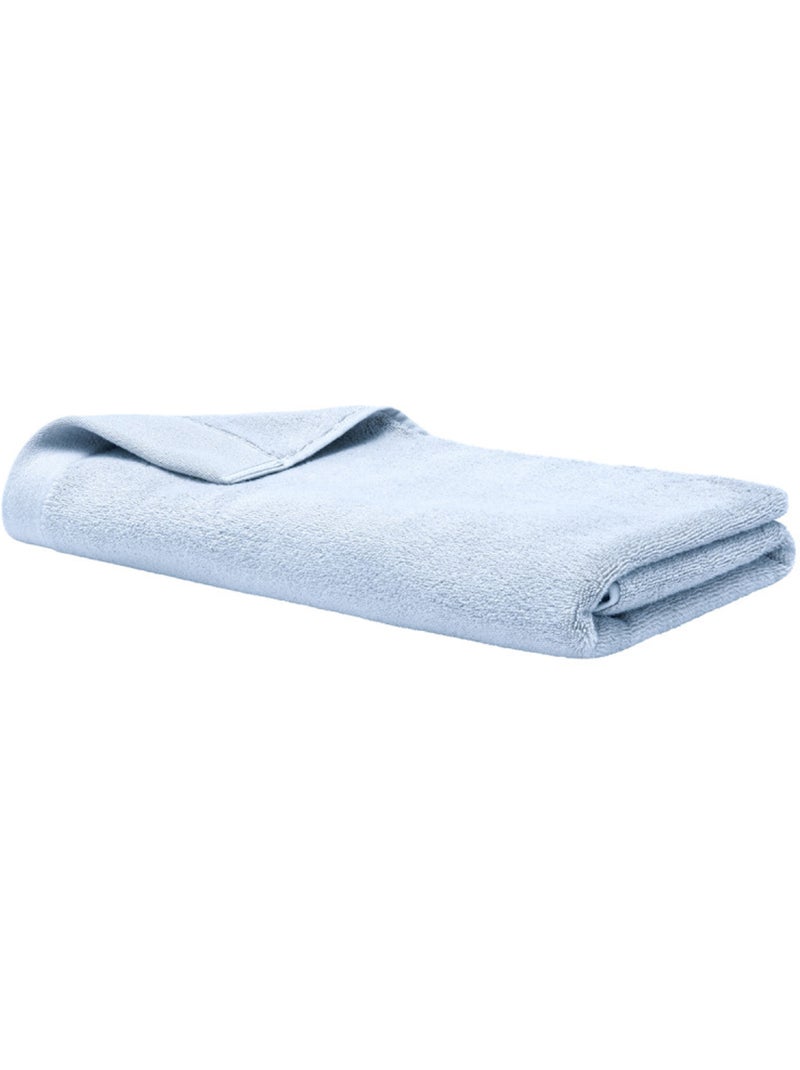 Drap de douche - coton pur - 100% coton Bleu clair - Kiabi