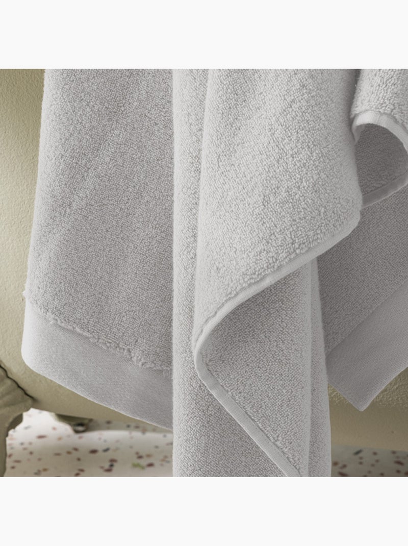 Drap de douche - coton pur - 100% coton Gris clair - Kiabi