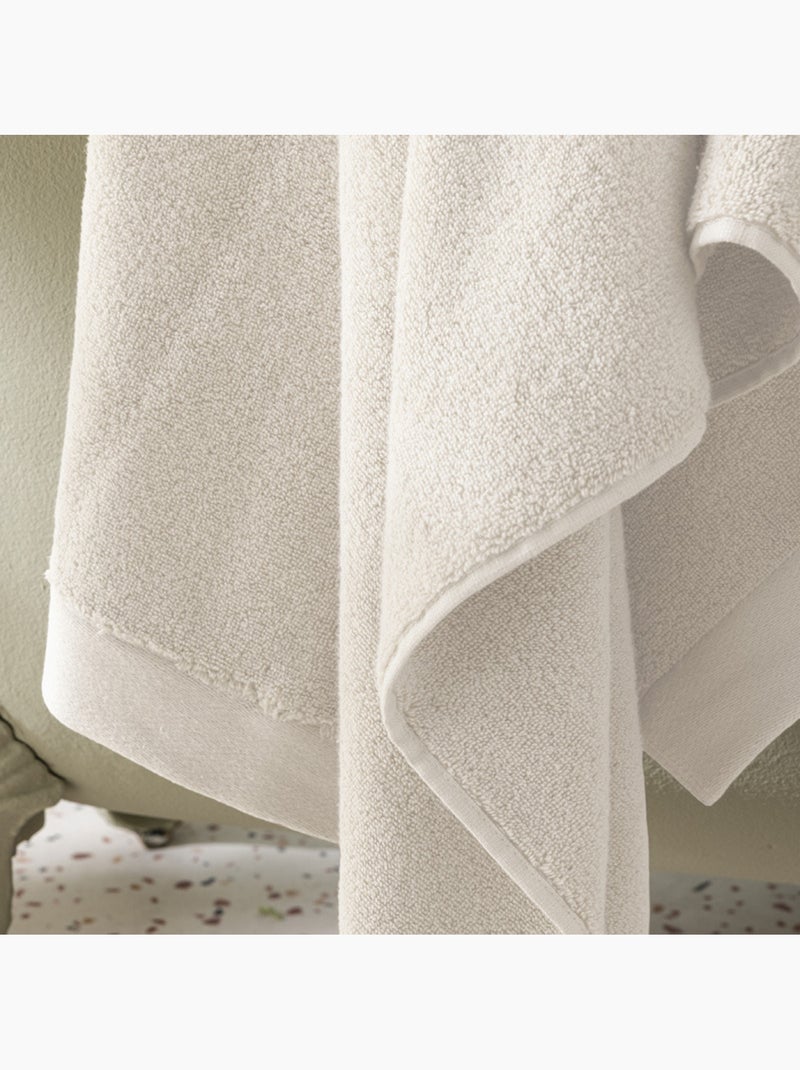 Drap de douche - coton pur - 100% coton Ivoire - Kiabi