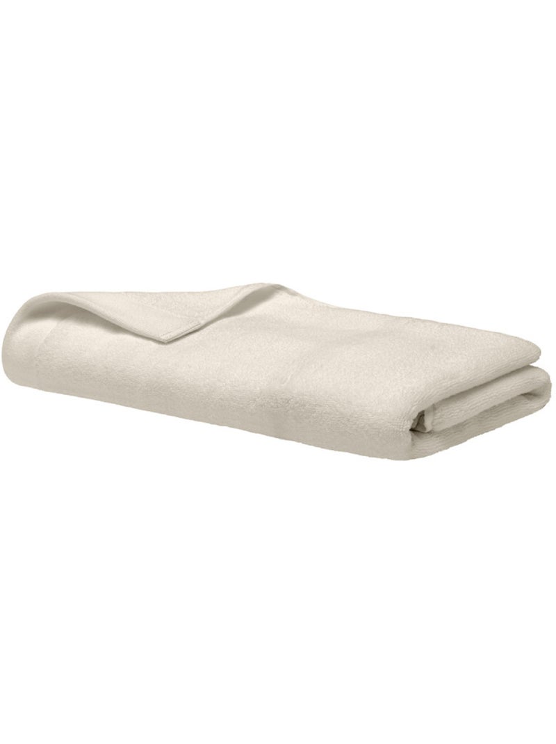 Drap de douche - coton pur - 100% coton Ivoire - Kiabi