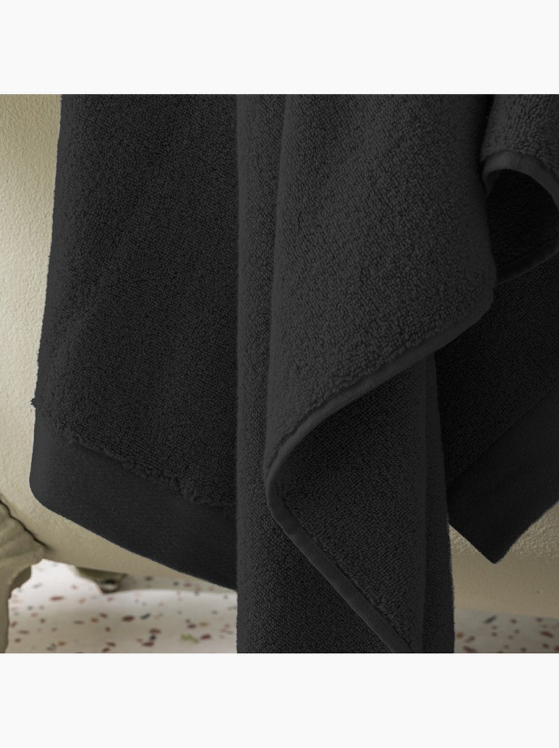 Drap de douche - coton pur - 100% coton Marron foncé - Kiabi