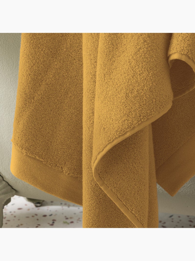 Drap de douche - coton pur - 100% coton Ocre - Kiabi