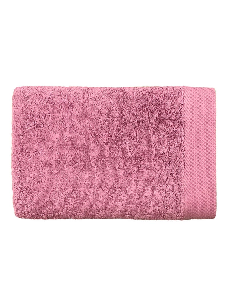 Drap de douche - Coton Pur - 100% Coton peigné longues fibres Prune - Kiabi