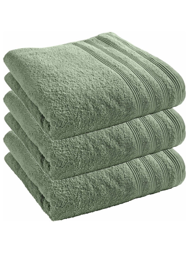 Drap de douche - Coton Pur - 100% Coton Vert chèvrefeuille - Kiabi