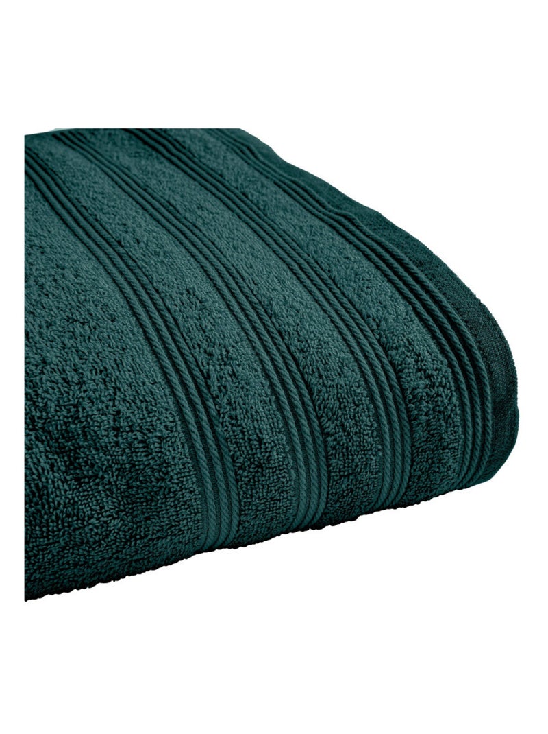 Drap de douche - Coton Pur - 100% Coton Vert émeraude - Kiabi