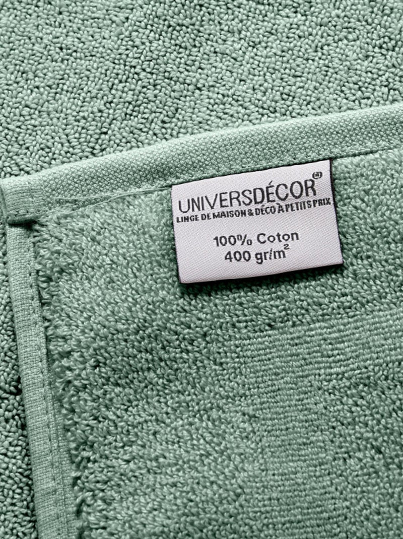 Drap de douche - Coton Pur - 100% Coton Vert menthe - Kiabi