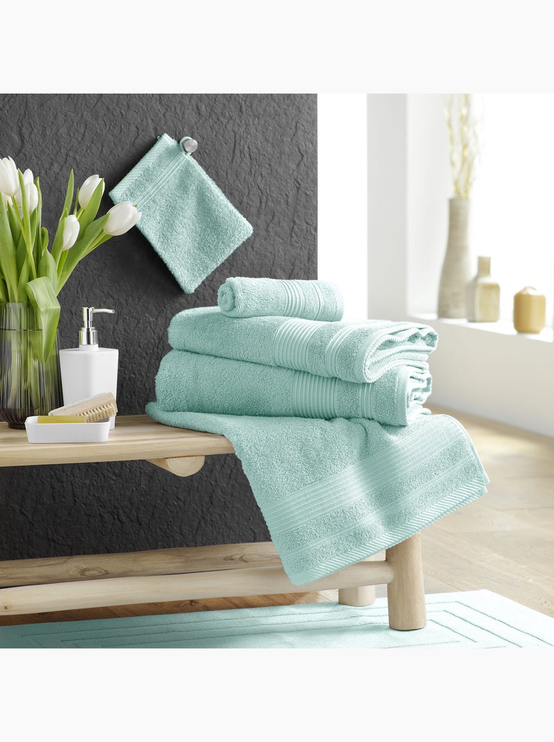 Drap de Douche - Éponge Unie Tendresse 600g/m² Bleu céladon - Kiabi