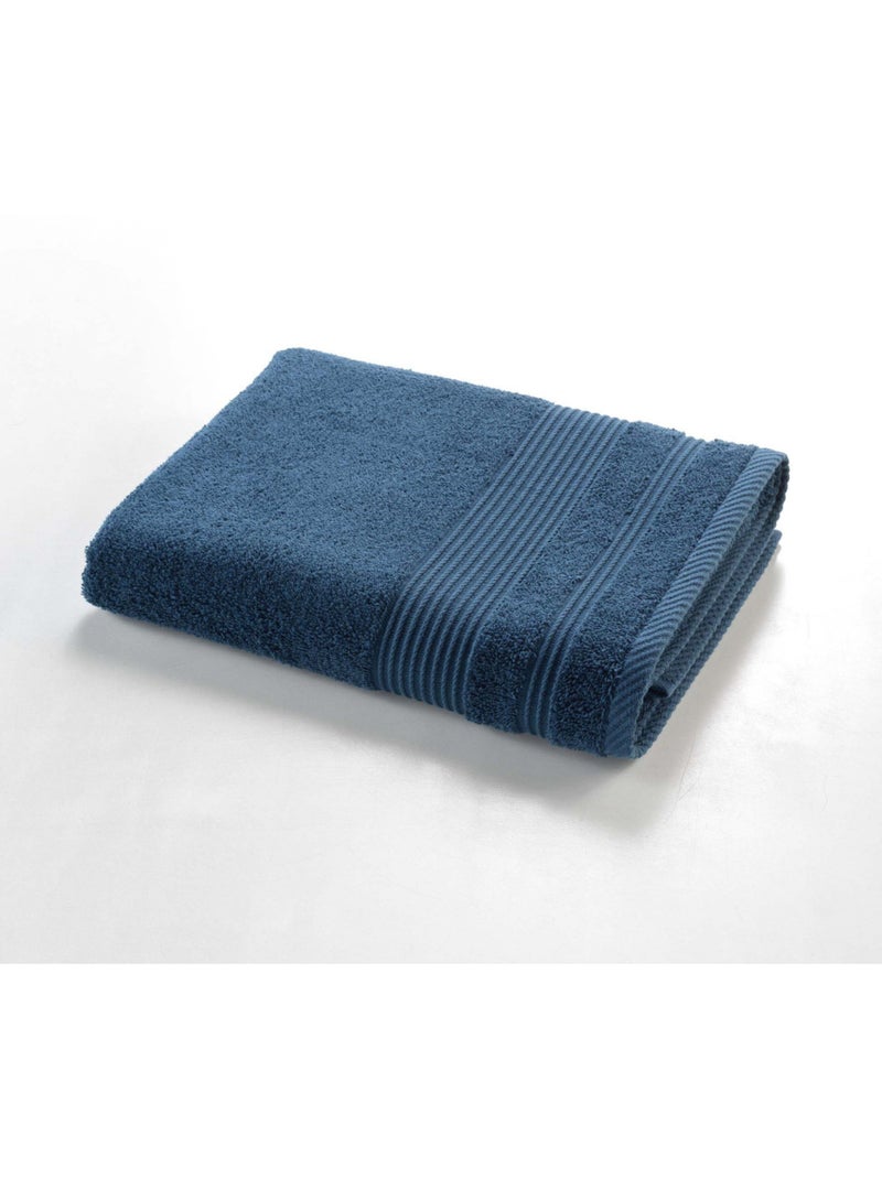Drap de Douche - Éponge Unie Tendresse 600g/m² Bleu saphir - Kiabi